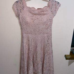 Rose colored homecoming dress!